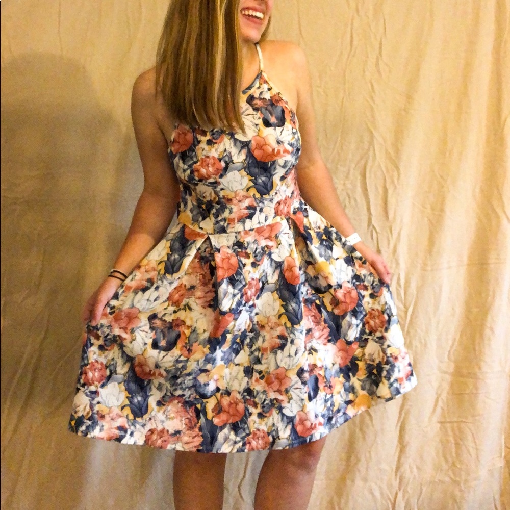 floral patterned summer dress